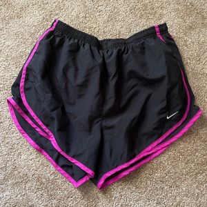 Black & Fushia Pink Nike Tempo Shorts